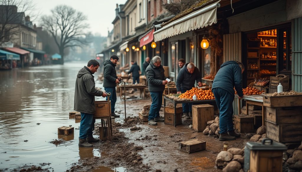 Sur les rives de la Loire, à la suite de la crue historique de février, des commerçants redressent courageusement la barre… sur les rives de la loire, après la crue historique de février, des commerçants font preuve de courage en reconstruisant leur activité avec détermination.